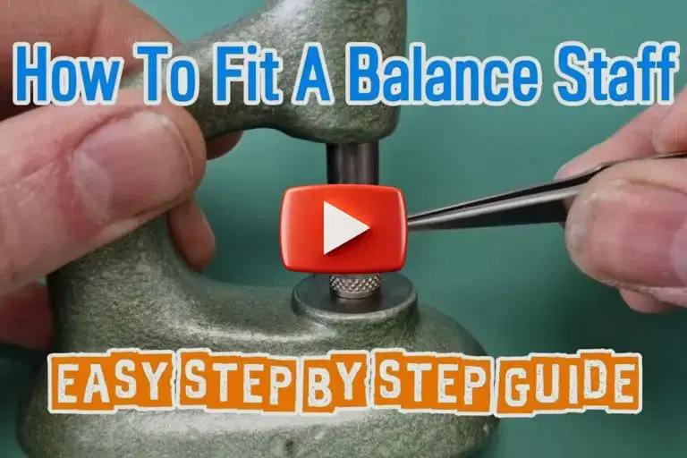 Precision balance staff component for watch repair and servicing in Cheshire